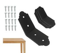 Soporte de esquina - 4 piezas de conector resistente de 45 grados, soporte de ángulo interior empotrado, para canal de puntal, marco de muebles, construcción de edificios