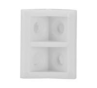 Soporte de esquina-50 piezas de plástico en ángulo recto, escuadra de escuadra, soportes de ángulo, código, muebles