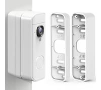 Soporte de esquina de 15°/30°/45° para timbre Blink Doorbell 2K+ (modelo 2026)/2ª generación/1ª generación, kit de cuña de montaje en ángulo flexible para cámara de timbre parpadeante, color blanco