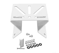 Soporte de esquina de metal para cámaras Eufy Security S340 E30 E42, kit de instalación de pared blanca con hardware, soporte resistente a la intemperie para luces LED