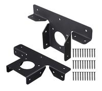 Soporte de esquina de metal - Soporte de extensión en T de 3 vías ajustable, soporte de pérgola ajustable - 2 piezas de soporte de ángulo de pérgola, soporte de poste de extensión para pérgola, kit de