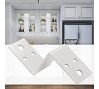 Soporte de esquina en forma de Z de acero inoxidable, conector de ángulo grueso de 2,5 mm, resistente al óxido, bordes redondeados, acabado suave, para armarios, estantes, armarios (60 mm)
