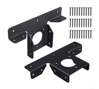 Soporte de esquina para cenador, 2 soportes de esquina de 3 vías resistentes para pérgola, extensión en forma de T para pérgola, kit de cenador