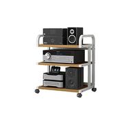 Soporte de esquina y estante de consola - Centro de entretenimiento de torre de audio, estantes para juegos, gabinete de reproductor de discos, gabinete multimedia AV, unidad de estantería audiovisual