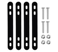 Soporte de estante adaptador de montaje de cesta de bicicleta de acero Compatible con bicicletas de montaña Bicicletas eléctricas Bicicletas plegables (negro)
