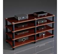 Soporte de estante ajustable, gabinete estéreo de varios niveles para organización de equipos de audio y TV de esquina