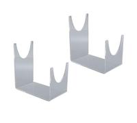 Soporte de estante en forma de U de 2 piezas, soporte de shofar transparente, soporte de exhibición de shofar, soporte de acrílico para shofar soporte de cuerno de shofar