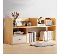 Soporte De Estante Escritorio Madera - Estantería for Computadora, Exhibición Almacenamiento Encimera, Librería Independiente con 2 Puertas, for Decoración Muebles Dormitorio Oficina En Casa