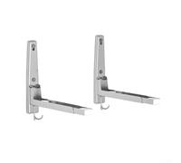 Soporte de estante montado en la pared resistente Soporte de microondas de acero inoxidable 304 Estante de soporte de cocina Robusto Estante de almacenamiento multifuncional Plateado(3)
