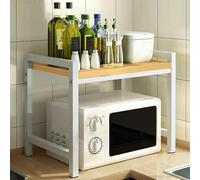 Soporte de estante para microondas, organizador multifuncional para encimera de cocina, soporte de impresora de escritorio para oficina en casa, solución de almacenamiento que ahorra espacio para