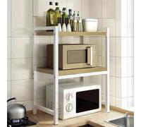 Soporte de estante para microondas, organizador multifuncional para encimera de cocina, soporte de impresora de escritorio para oficina en casa, solución de almacenamiento que ahorra espacio para