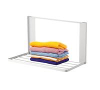 Soporte de estante plegable para pared, estante magnético plegable para refrigerador, lavadora, cocina, estante organizador rústico montado en la pared para ahorrar espacio para baño, dormitorio y