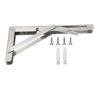 Soporte De Estante Plegable | Soportes De Montaje En Estante Flotante | Soporte De Estante Colgante De Pared Con Tornillos | Soporte De Estante Flotante Para Carga Pesada, Bisagras Plegables