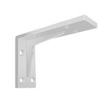 soporte de estantería de ángulo recto pesado, Soportes de estante flotante en forma de L con tornillos, varios tamaños, color blanco y negro(440 * 140mm White)