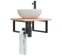 soporte de estantería Soportes for estantes for lavabo, 2 piezas, soportes for estantes de acero rectangulares negros, resistentes, soportes for estantes triangulares montados en la pared, soportes fo