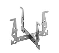 Soporte de estufa de alcohol para camping, soporte desmontable para estufa, soporte portátil de acero inoxidable desmontable