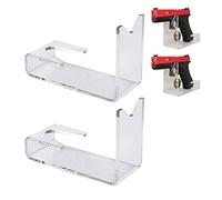 Soporte de exhibición acrílico para pistolas, estante transparente para armas de fuego, soporte de exhibición de acrílico resistente para rifles, piístoles y pistolas, ideal para el hogar y la tienda