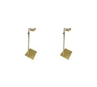 Soporte de exhibición ajustable en altura para bolsos, monedero, color plateado, Juego de 2 (oro rosa), M, como se muestra en la