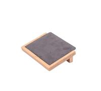 Soporte de exhibición collar biselado S/L, estante almacenamiento joyas madera, colgante, cadena, pulsera, organizador, mostrador, accesorios escaparate Para Joyas(Dark grey S)