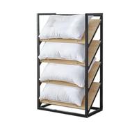 Soporte de exhibición comercial para almohadas y cojines Queen, ideal para tiendas minoristas, hoteles y boutiques