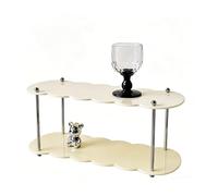 Soporte de exhibición de acrílico de Capa, Estante for Tazas, Organizador de encimera, estantes de Perfume for gabinete Lateral de Restaurante(40CM-2 Layer-E)