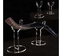 Soporte de exhibición de acrílico movible para Shofar, transparente (1 unidad)