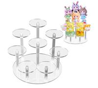 Soporte de Exhibición de Acrílico Transparente, Expositor de perfume, Elevadores de Exhibición de Joyería, para Figuras, Cupcakes, Postres, Colecciones Magdalenas Perfumes (1 Pieza, 8 Niveles)