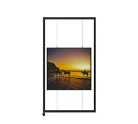 Soporte de exhibición de arte móvil ajustable, caballete de pintura y letrero de boda, cartelera de marketing para carteles y fotos, estante publicitario (1 pieza de 100 x 200 cm)