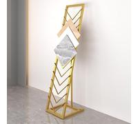 Soporte de exhibición de azulejos de piso, estante de porcelana de metal de 12 niveles, estante ranurado de pie para eventos de proveedores y ferias comerciales