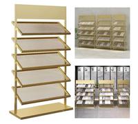 Soporte de exhibición de azulejos, estante de 5 niveles para materiales de construcción, perfecto para ferias comerciales, exposiciones y salas de exhibición de mejoras del hogar