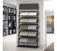 Soporte de exhibición de azulejos, estante de 5 niveles para materiales de construcción, perfecto para ferias comerciales, exposiciones y salas de exhibición de mejoras del hogar