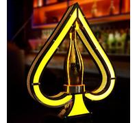 Soporte de exhibición de botellas de vino, acrílico recargable y acero inoxidable, presentador de champán para bares, discotecas, fiestas y restaurantes