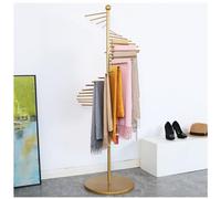 Soporte de exhibición de bufandas, soporte de exhibición de bufanda de metal, organizador de hiyab con diseño en espiral, organizador de cinta para ahorrar espacio, barra colgante para tienda de ropa