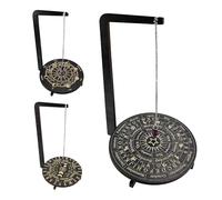 Soporte de exhibición de collares de bruja, soporte para joyas, estante decorativo de madera natural, collares de cristales, sala de estar, yoga, dormitorio, oficina, elegante accesorio de