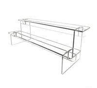 Soporte de exhibición de escalera acrílica transparente para figuras coleccionables, esmalte de uñas, pintalabios, juguetes, aretes, anillos, joyas, aceites esenciales y otros pequeños artículos