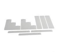 Soporte de exhibición de escalera acrílica transparente para organizar coleccionables, joyas, cosméticos, esmalte de uñas y objetos pequeños, adecuado para uso doméstico y de oficina (tres pisos)