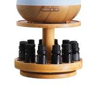 Soporte de exhibición de | Estante de madera para aceites aromáticos | Estante de cosméticos y perfumes de 2 niveles | Soporte Huiles Essentielles | Estante de de madera | Decoración del