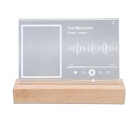 Soporte de Exhibición de Madera de Diseño Simple, Base Estable para Fotos, Tarjetas, Materia Prima, Adecuado para Bodas