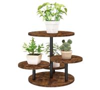 Soporte de exhibición de madera para cupcakes, torre de postre giratoria de 360 grados, bandeja de servir de 4 niveles para bodas, de ducha de niños, mostrador de cocina, panadería, buffet