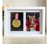 Soporte de exhibición de medallas,Caja de Sombra de medallas,Pechera de Competencia y exhibición de Fotos,exhibición de medallas/Marco de Fotos para Corredores de maratón,premios Militares,triatlón