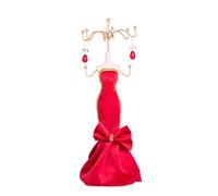Soporte de exhibición de modelo de joyería roja/Vestido de princesa Collar Soporte de joyería/Vestido de modelo de dama/Tacones altos/Sofá/Pendientes/Collares/Anillos/Cumpleaños, Regalos de San Valent
