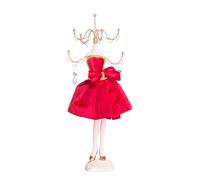 Soporte de exhibición de modelo de joyería roja/Vestido de princesa Collar Soporte de joyería/Vestido de modelo de dama/Tacones altos/Sofá/Pendientes/Collares/Anillos/Cumpleaños, Regalos de San Valent