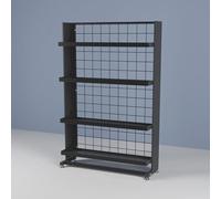 Soporte de exhibición de pie para almacenamiento de aperitivos de supermercado, cesta organizadora colgante para uso comercial