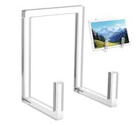 Soporte de exhibición de platos, exhibición de platos, soporte de exhibición multifuncional para álbum, decoración reutilizable del hogar, estante de caballete acrílico para postales, obras de arte