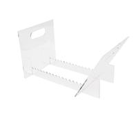 Soporte de exhibición de registro de acrílico, Deep Groove Anti Slip Disachable Stand for Living Room Study, soporta 40-50 registros LP, montaje fácil