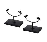 Soporte de exhibición de roca con base, soporte de brazo de metal, soporte de caballete para geodas, ágatas minerales, piedras preciosas, placa de fósiles, soporte de caballete para muestras minerales