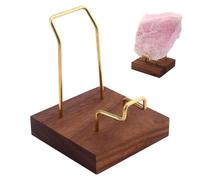 Soporte de exhibición de roca, soporte para piedras preciosas | Elegante base de exhibición mineral, configuración compacta para presentar cristales pulidos, fósiles, ágatas en oficinas