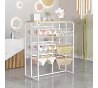 Soporte de exhibición de ropa, colgador de ropa de metal para boutique, versátil estante colgante para tienda y centro comercial