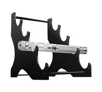 Soporte de exhibición de sable de luz, soporte de katana de acrílico transparente de 4 niveles, soporte decorativo para sable de luz, soporte de varita sin taladro para mesa de escritorio del hogar