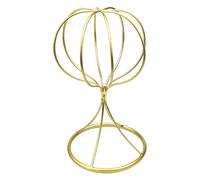 Soporte de exhibición de sombreros y pelucas de hierro con diseños modernos y fácil mantenimiento, solución de almacenamiento para el hogar, organizador de sombreros de encimera